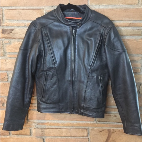 Womens Unik Leather Motorcycle Jacket 